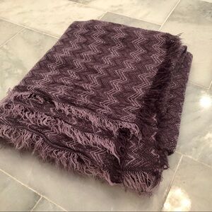 Renee’s NYC Accessories purple fringed sca…